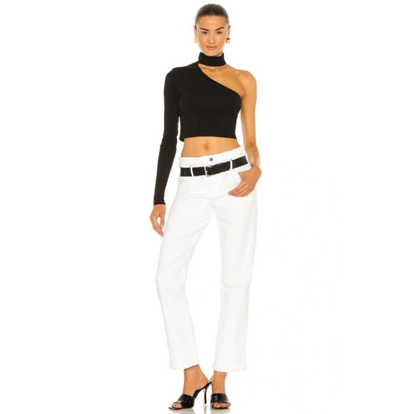 NWT Revolve Cotton Citizen The Brisbane Cutout Turtleneck Top, Black, Size Small - Picture 5 of 7